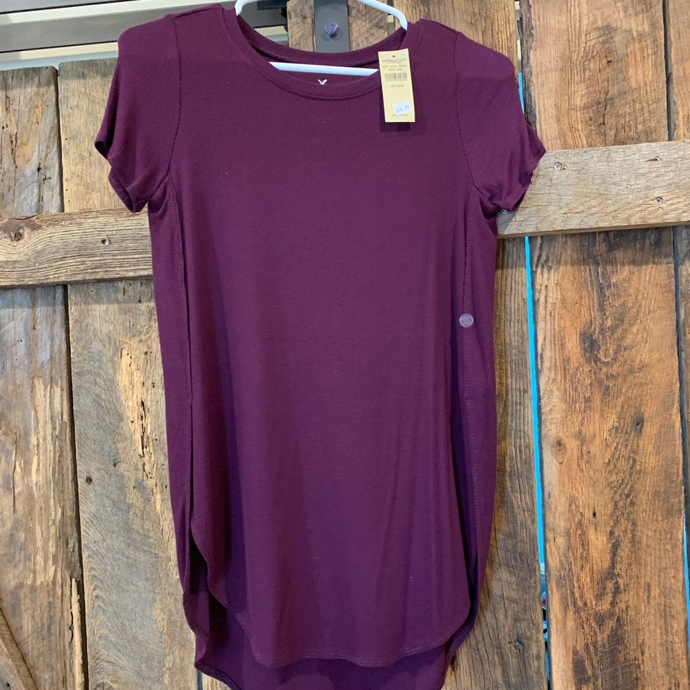 NWT AEO purple high low top